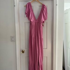 Free People La La Pink Maxi Dress